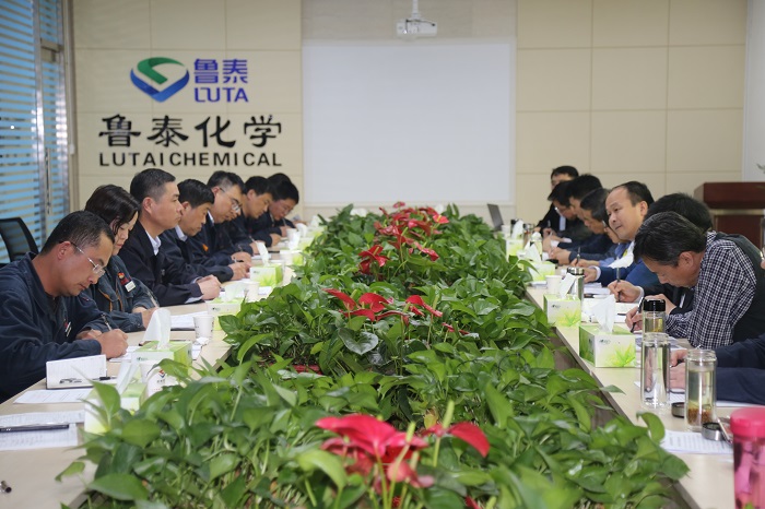 2019.4.16集团公司到鲁泰化学召开经济运行分析会.JPG